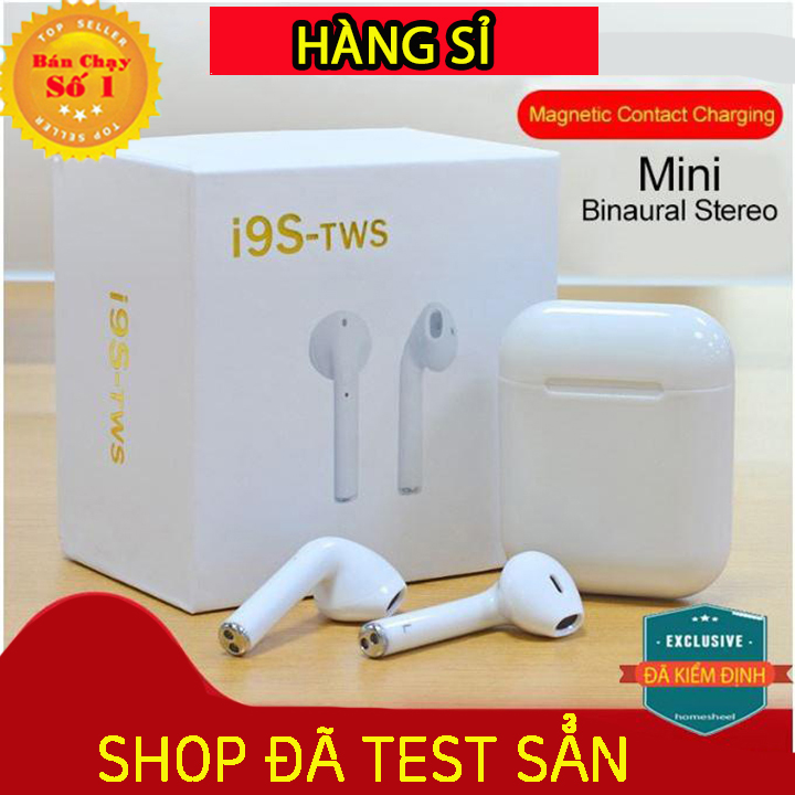 Tai nghe không dây I9s công nghệ bluetooth 5.0, kiểu dáng Ipod, âm thanh chất lượng. Mã: 5213