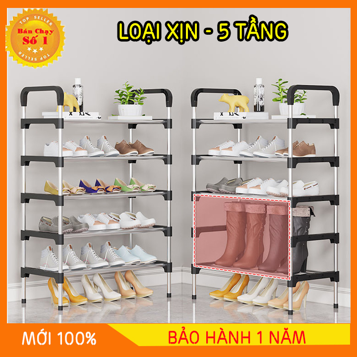 KỆ ĐỂ GIÀY THÔNG MINH 5 TẦNG INOX - Mã: 2434