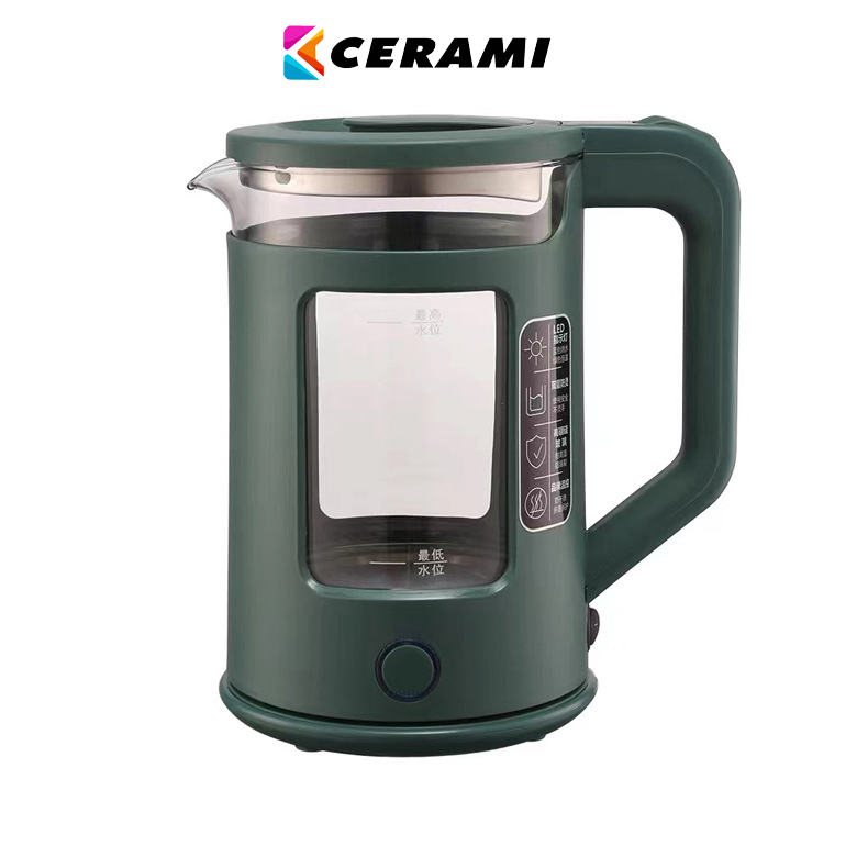 Bình đun siêu tốc CERAMI GK-S18P dung tích lớn 1.8L - 1350W - Thép không gỉ - Hàng chính hãng