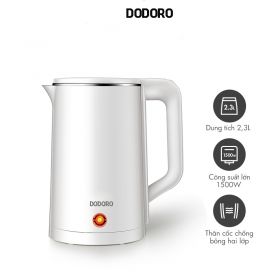 Bình đun siêu tốc KMZ GK-S18P dung tích lớn 1.8L - 1350W - Thép không gỉ - Hàng chính hãng